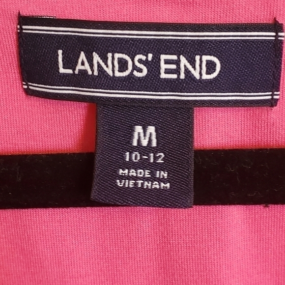 Med Lands End Wrap Style Maxi Dress Medium 10-12 Pink - Picture 5 of 6